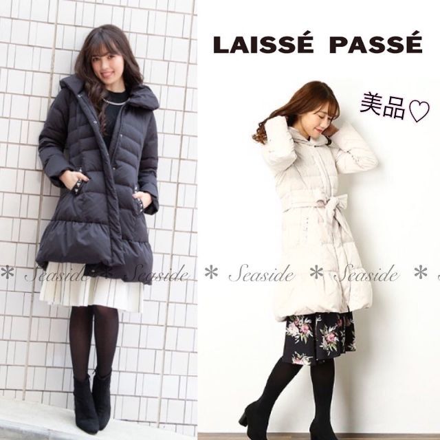 LAISSE PASSE(レッセパッセ)＊ショートダウン(ホワイト)※ほぼ新品 大阪