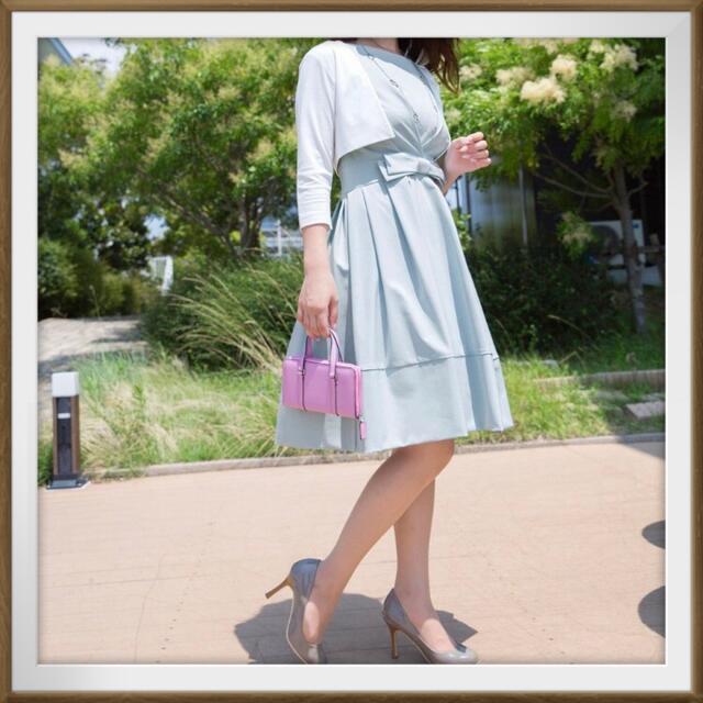 FOXEY - 【SALE 1回着用】ワンピース 水色 7号 36 S 婚活ワンピの通販