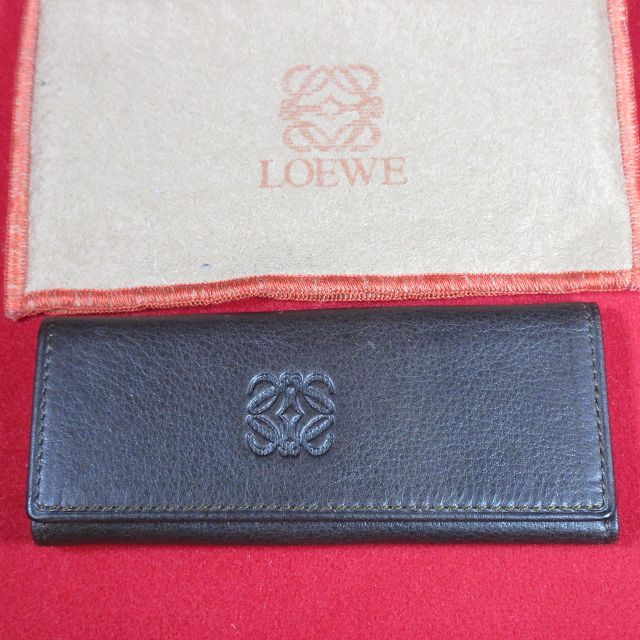 LOEWE(ロエベ)の[モグ様専用] ロエベ アナグラム レザー 4連キーケース ブラウン レディースのファッション小物(キーホルダー)の商品写真