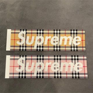 シュプリーム(Supreme)の2枚 Supreme x Burberry box logo sticker(その他)