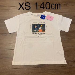 アルジー(ALGY)のALGY 新品未使用 140㎝ ディズニー転写プリントT XS ミッキー ミニー(Tシャツ/カットソー)