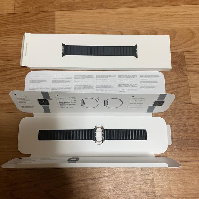 Apple Watch(45mm)ケース用ミッドナイトレザーリンク - S/M 5