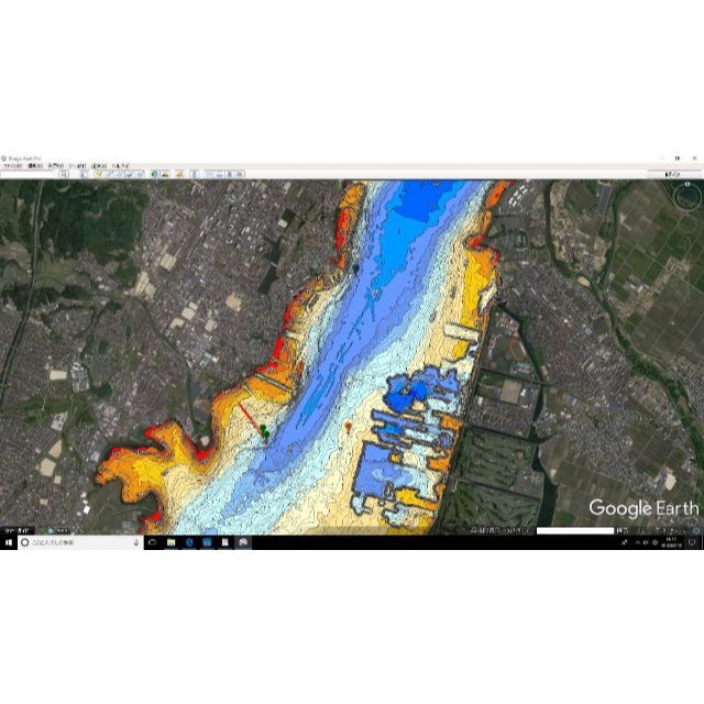 スマホ・モバイル用　GoogleEarth琵琶湖南湖全域マップ
