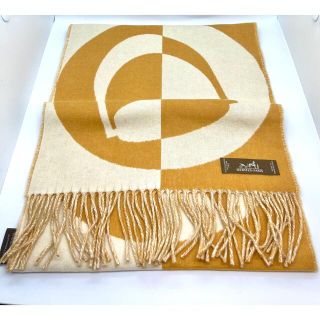 HERMES 未使用 エルメス カシミア マフラー カザックチャームズ