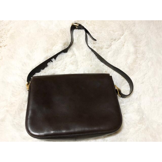 celine - セリーヌ ショルダーバッグ 馬車金具 ダークブラウンの通販