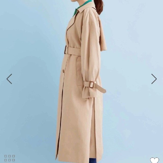 極美品♥️Vis♥️【撥水】ゆったりボリュームスリーブトレンチコート。F