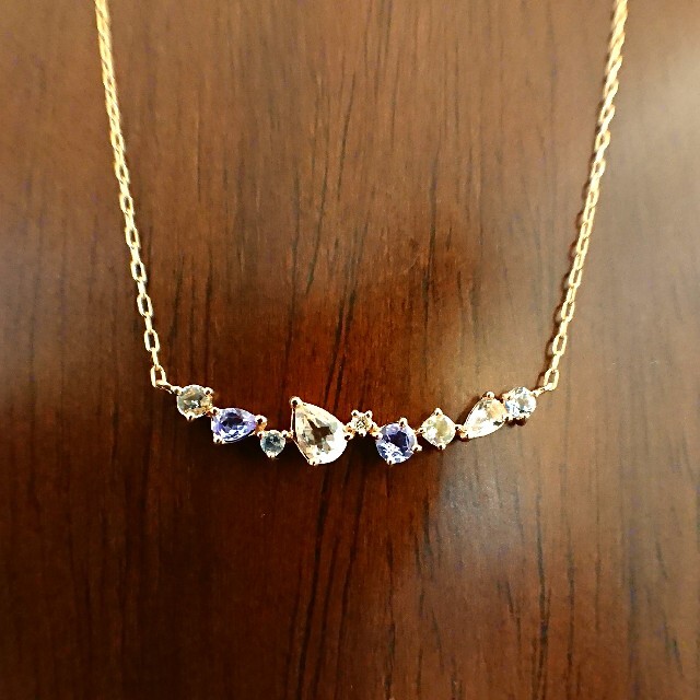 4℃(ヨンドシー)の4℃✨タンザナイト ダイヤモンド ムーンストーン トパーズ ネックレス K18 レディースのアクセサリー(ネックレス)の商品写真