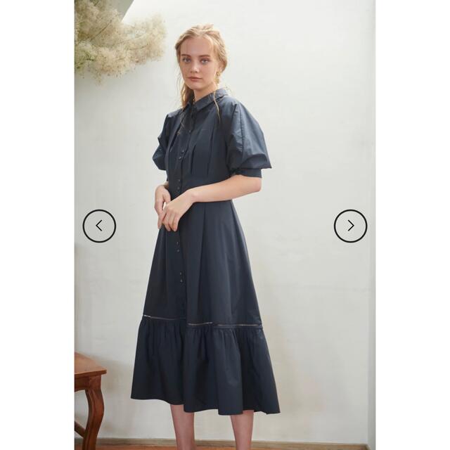 Whitney Belted Shirt Dress -NVY-ワンピース