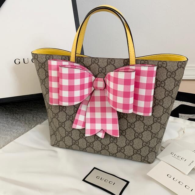 お見舞い Gucci グッチ♡チルドレン♡ビッグリボントート - トート