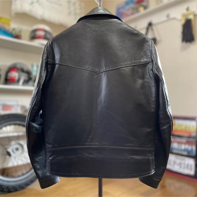 Lewis Leathers(ルイスレザー)の未使用☆ルイスレザー ライトニング レギュラーフィット ホースハイド 黒/42 メンズのジャケット/アウター(ライダースジャケット)の商品写真