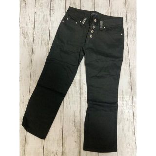 スキニーリップ(Skinny Lip)の黒パンツ スキニーリップ クロプドパンツ キラキラストーン(クロップドパンツ)