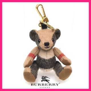 バーバリー(BURBERRY)の美品♪バーバリー チェック テディ ベア クマ キーホルダー(キーホルダー)