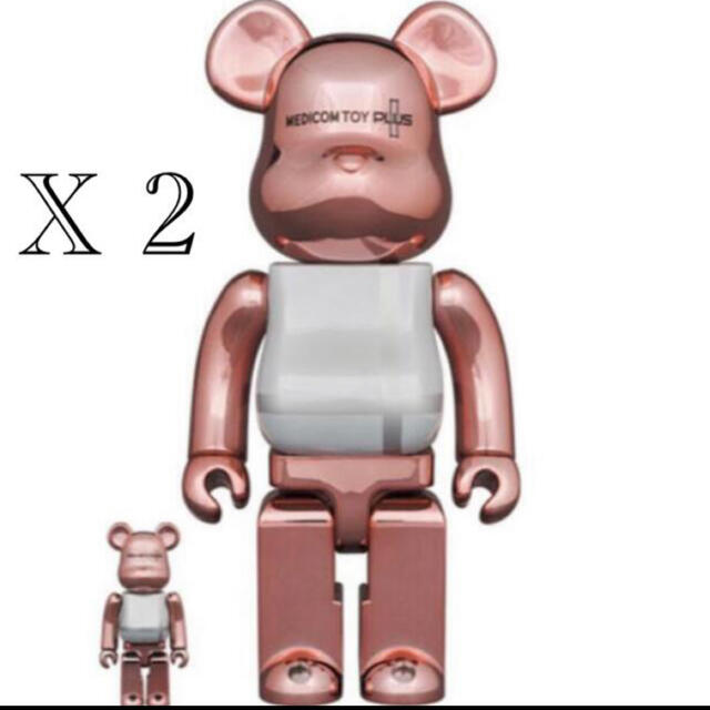 BE@RBRICK PINK GOLD CHROME 100％ ＆ 400％