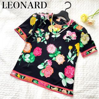 4ページ目 - レオナール カットソーの通販 1,000点以上 | LEONARDを 独特の素材 LEONARD レオナール M バック金ボタン コットントップス 半袖カットソー Tシャツ/カットソー(半袖/袖なし)