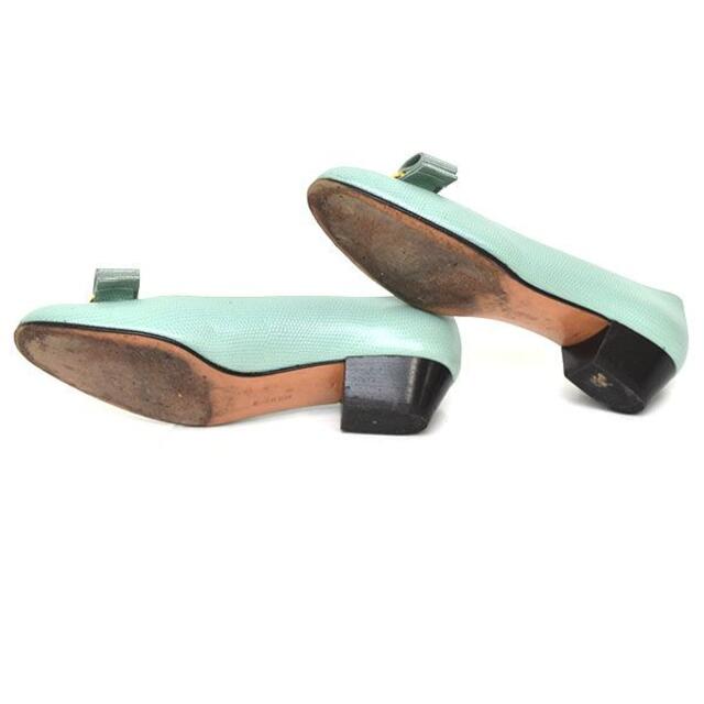 レザー Salvatore Ferragamo - フェラガモ ヴァラリボン アーモンド ...
