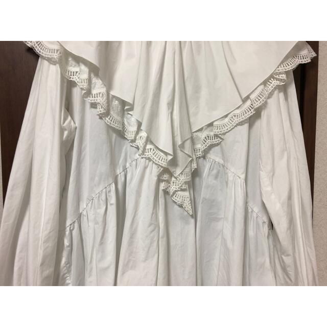 rosy monster pleats lace blouse ホワイト