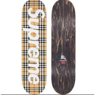 シュプリーム(Supreme)のsupreme Burberry skateboard デッキ beige(スケートボード)