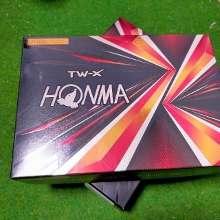 ホンマゴルフ(本間ゴルフ)の新品・2ダース・ ホンマ　TW-X　イエロー HONMA 本間 2021(その他)