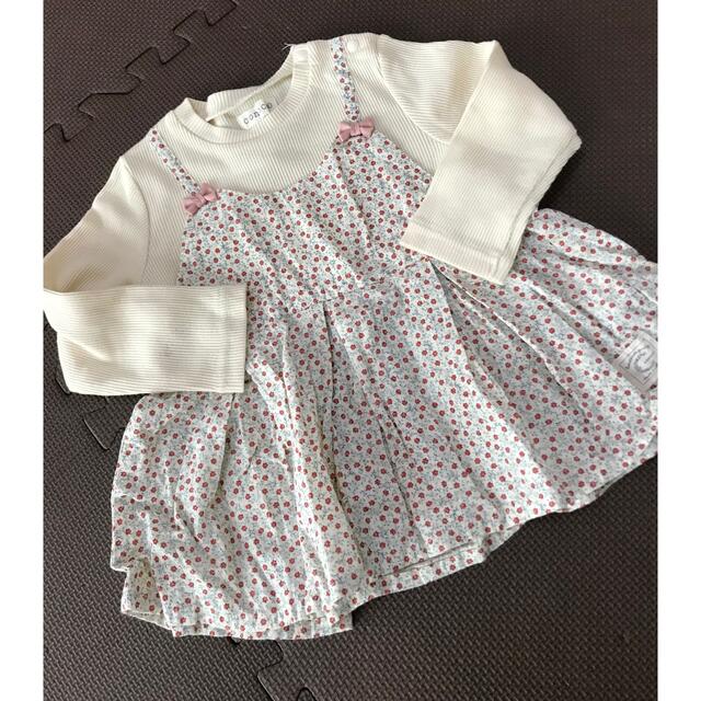 futafuta(フタフタ)のconoco90 小花柄カットソー90 キッズ/ベビー/マタニティのキッズ服女の子用(90cm~)(Tシャツ/カットソー)の商品写真