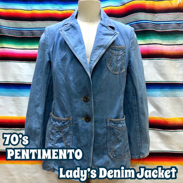 70’s PENTIMENTO Lady’s デニム テイラード ジャケット