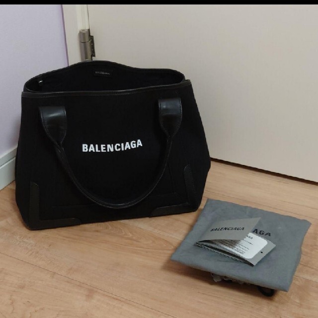 バレンシアガ　BALENCIAGA　ネイビーカバス　トートバッグ