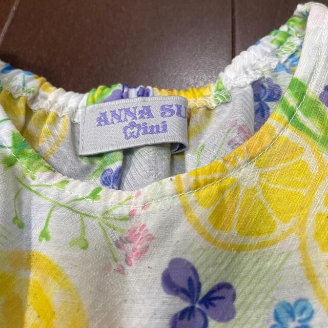 ANNA SUI mini(アナスイミニ)のアナスイ レモンのワンピース チュニック タンクトップ キッズ/ベビー/マタニティのベビー服(~85cm)(ワンピース)の商品写真