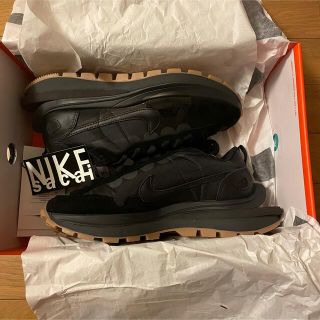 ナイキ(NIKE)のNike sacai vapor waffle black 24.5cm 6.5(スニーカー)