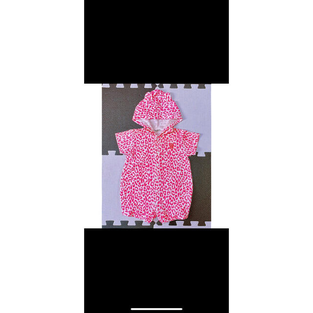 半袖　カバーオール　豹柄 キッズ/ベビー/マタニティのベビー服(~85cm)(カバーオール)の商品写真