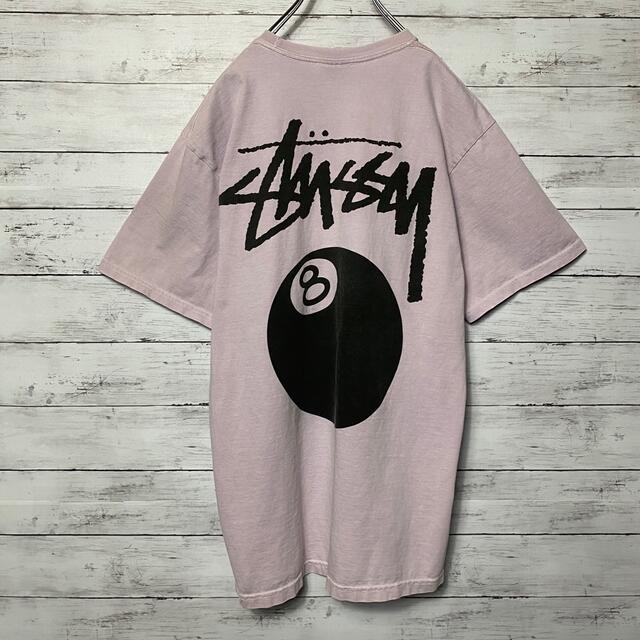 STUSSY(ステューシー)の【希少デザイン】ステューシー　8エイトボール　バックプリント　Tシャツ　入手困難 メンズのトップス(Tシャツ/カットソー(半袖/袖なし))の商品写真