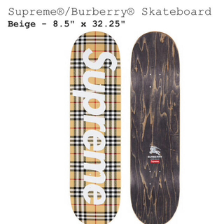 シュプリーム(Supreme)のSupreme Burberry Skateboard Beige(スケートボード)