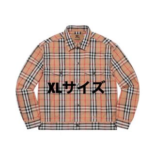 シュプリーム(Supreme)のSupreme Burberry Denim Trucker Jacket  (Gジャン/デニムジャケット)