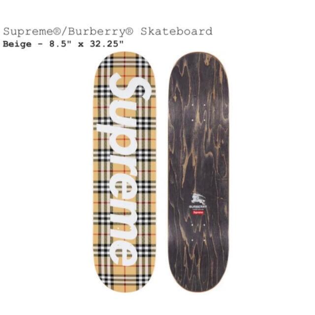 Supreme(シュプリーム)のBurberry skateboard deck シュプリーム スポーツ/アウトドアのスポーツ/アウトドア その他(スケートボード)の商品写真