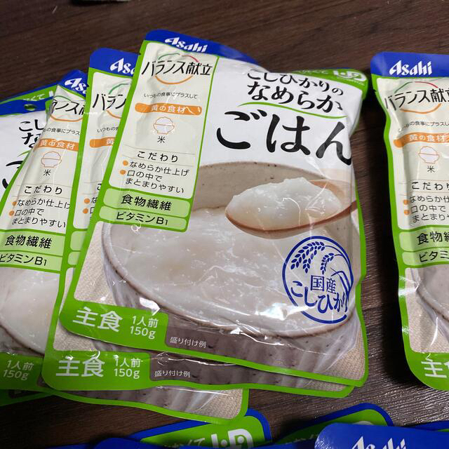 アサヒ(アサヒ)の介護食　ごはん36パックまとめて❣️鯛だしごはん　ごはん 食品/飲料/酒の加工食品(レトルト食品)の商品写真