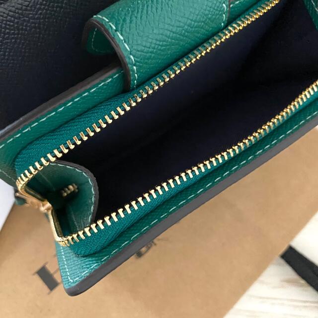 COACH - 超最新作‼︎新品 COACH コーチ 折り財布 グリーン 緑色 COACH - 超最新作‼︎新品 COACH コーチ 折り財布 グリーン 緑色