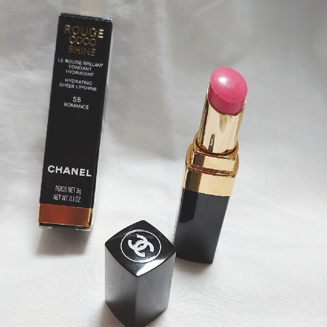 CHANEL(シャネル)のCHANEL　ルージュ　ココシャイン　55ロマンス　新品未使用 コスメ/美容のベースメイク/化粧品(口紅)の商品写真