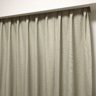 MUJI (無印良品) - 無印良品 遮光カーテン 防炎 ２枚セット 130×200 cm