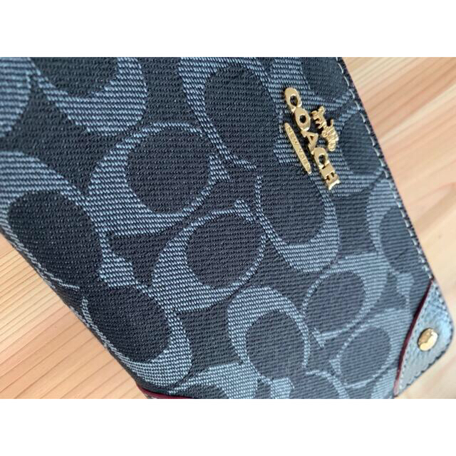 COACH - COACH長財布デニムレザー ブルー新品未使用の通販 by ひー's