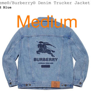 シュプリーム(Supreme)のM Supreme®/Burberry Denim Trucker Jacket(Gジャン/デニムジャケット)