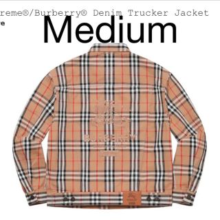 シュプリーム(Supreme)のM Supreme®/Burberry Denim Trucker Jacket(Gジャン/デニムジャケット)