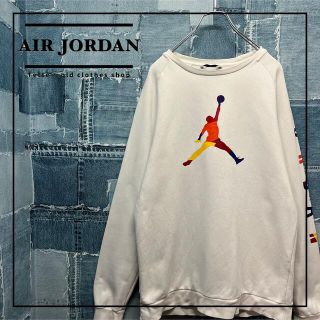 【NIKE】JORDAN ジャンプマン ビックロゴ スウェット 黒 XL