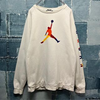 【NIKE】JORDAN ジャンプマン ビックロゴ スウェット 黒 XL