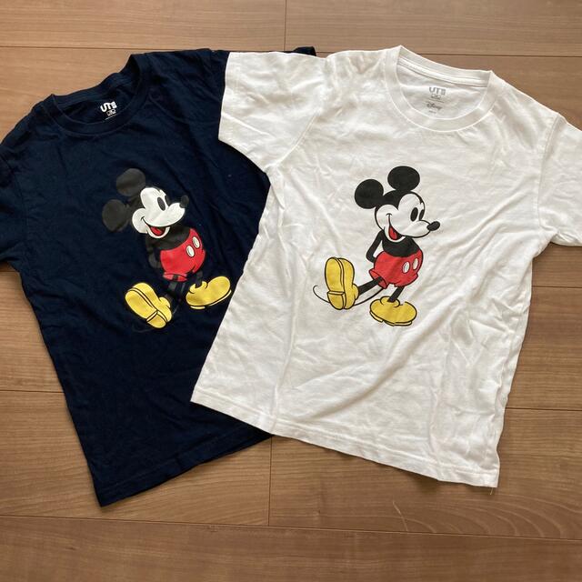 UNIQLO(ユニクロ)のUNIQLO 140 ミッキー　Tシャツ　2枚セット キッズ/ベビー/マタニティのキッズ服男の子用(90cm~)(Tシャツ/カットソー)の商品写真