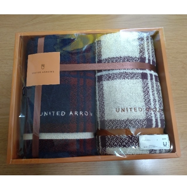 UNITED ARROWS(ユナイテッドアローズ)のUNITED ARROWS フェイスタオル2枚 YF28156 UAチェック インテリア/住まい/日用品の日用品/生活雑貨/旅行(タオル/バス用品)の商品写真