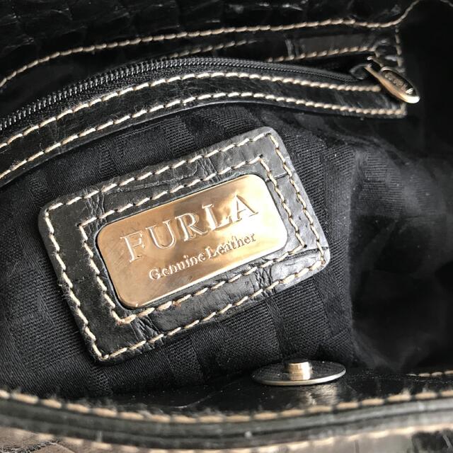 Furla(フルラ)のフルラ　クロコ型押しハンドバッグ レディースのバッグ(ハンドバッグ)の商品写真
