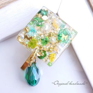 レジン お花のポニーフック✩.*˚ハンドメイド(ヘアアクセサリー)