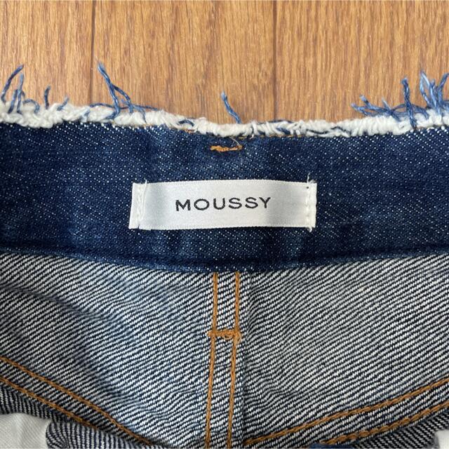 moussy(マウジー)のMoussy ハイウエスト　デニム　ショートパンツ　サイズ1 レディースのパンツ(ショートパンツ)の商品写真