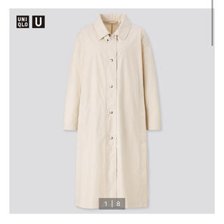 ユニクロ(UNIQLO)のUNIQLO ユニクロユー　ライトロングコート　ナチュラル(ロングコート)