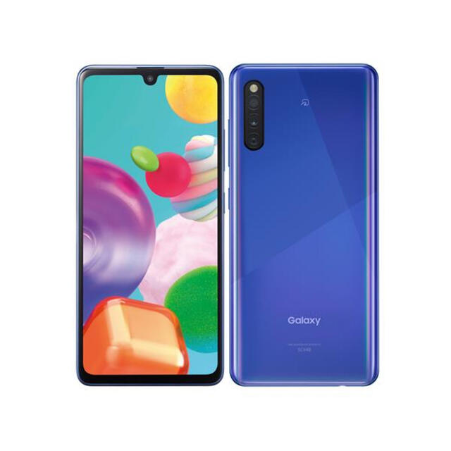 galaxxxy(ギャラクシー)のSIMロック解除済　au Galaxy A41 ブルー スマホ/家電/カメラのスマートフォン/携帯電話(スマートフォン本体)の商品写真