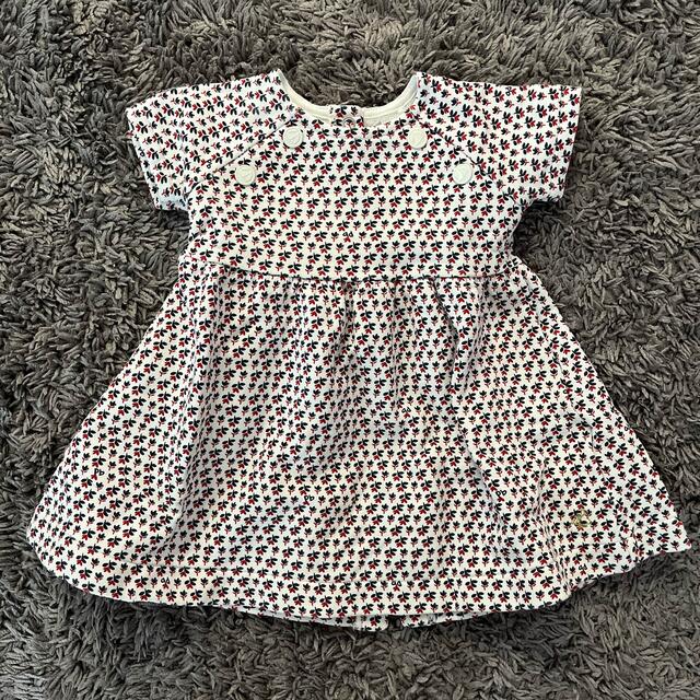 PETIT BATEAU(プチバトー)のプチバトー　ワンピース　74cm キッズ/ベビー/マタニティのベビー服(~85cm)(ワンピース)の商品写真