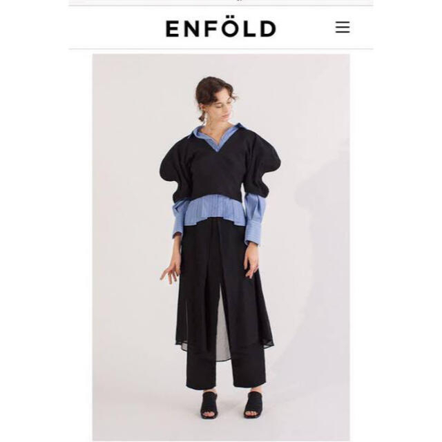 ENFOLD - ENFOLD エンフォルド レイヤードスカートパンツの通販 by